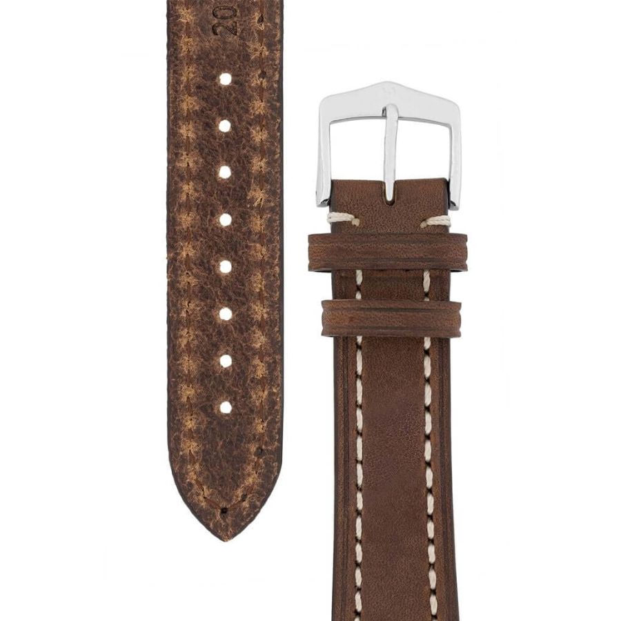 Hirsch Liberty tummanruskea kellon ranneke 10900210-20