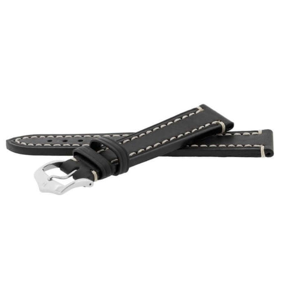 Hirsch Liberty musta kellon ranneke 10900250-2