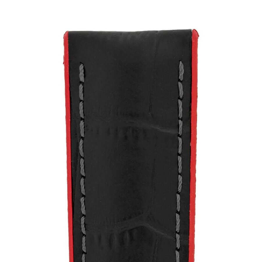 Hirsch Andy musta-punainen kellon ranneke 0922028050