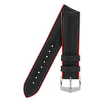 Hirsch Andy musta-punainen kellon ranneke 0922028050