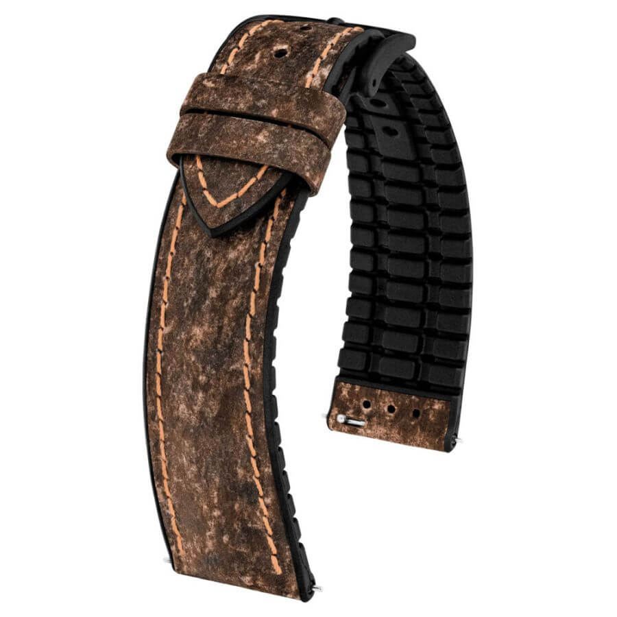 Hirsch Arne Stone Ruskea Kellonranneke 0925044010-5