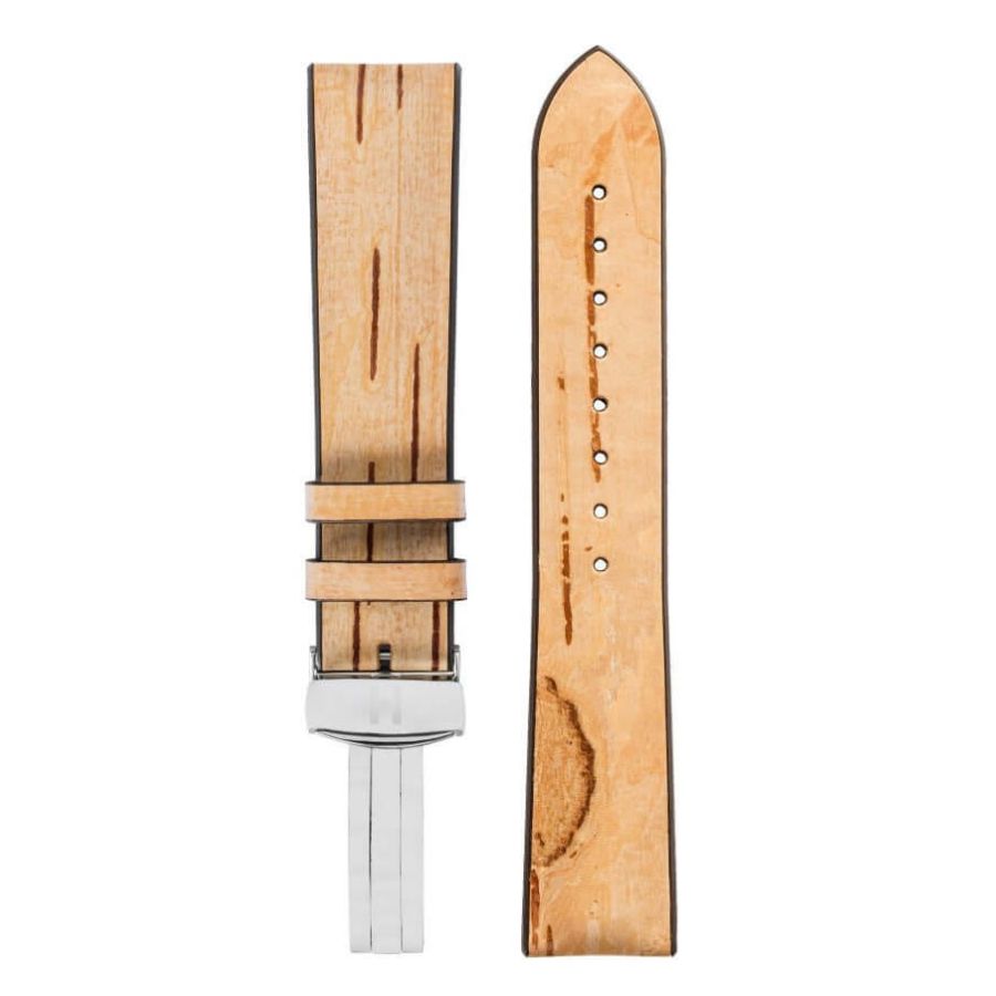 Hirsch Birch puupintainen kellon ranneke