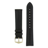 Hirsch Camelgrain musta kellon ranneke 01009050-1