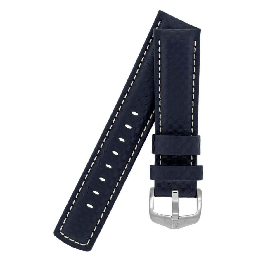 Hirsch Carbon sininen kellon ranneke
