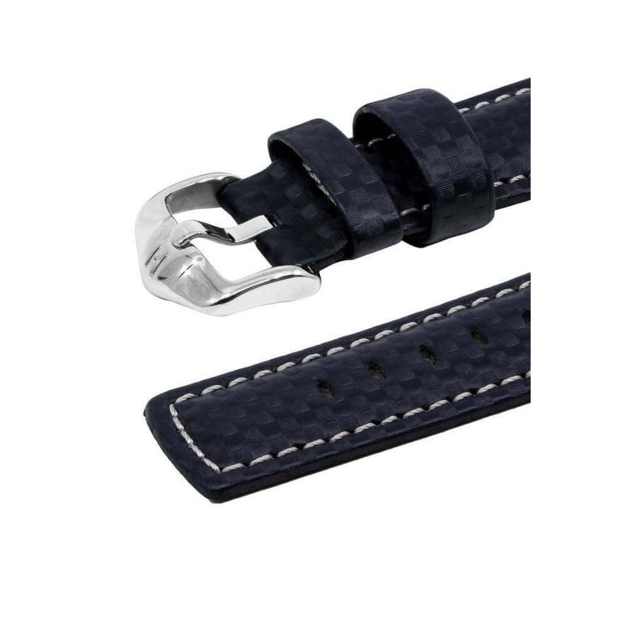 Hirsch Carbon sininen kellon ranneke
