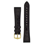 Hirsch Genuine Crocodile musta kellon ranneke 18920850