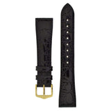 Hirsch Genuine Crocodile musta kellon ranneke 18920850