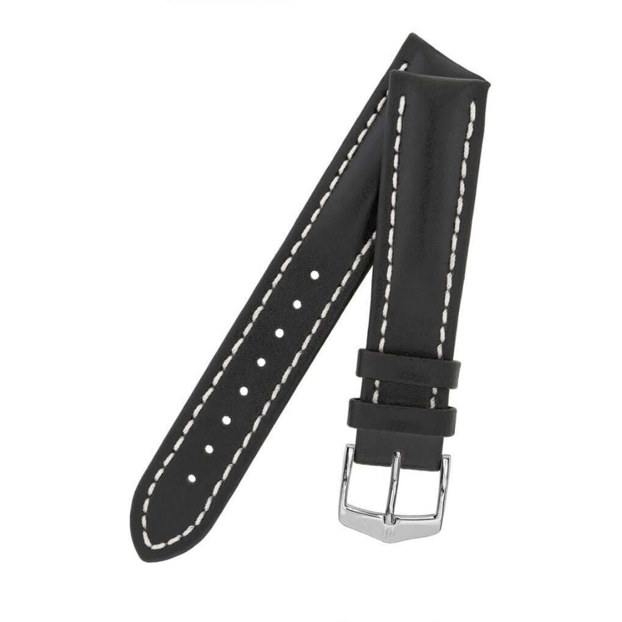 Hirsch Heavy Calf musta kellon ranneke