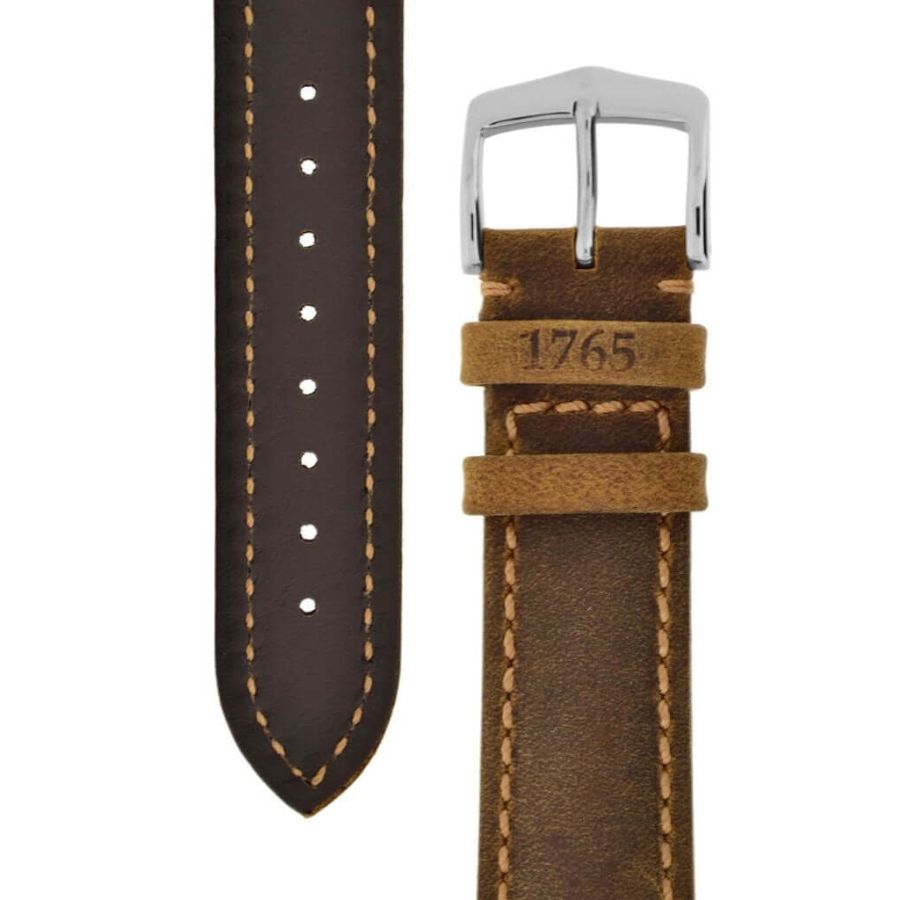 Hirsch Heritage ruskea 22 mm kellon nahkaranneke