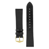 Hirsch Lizard musta kellon ranneke 01766050-16