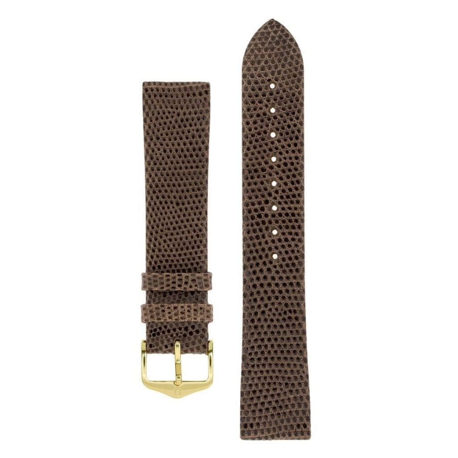 Hirsch Lizard ruskea 18 mm kellon ranneke 01766010-18