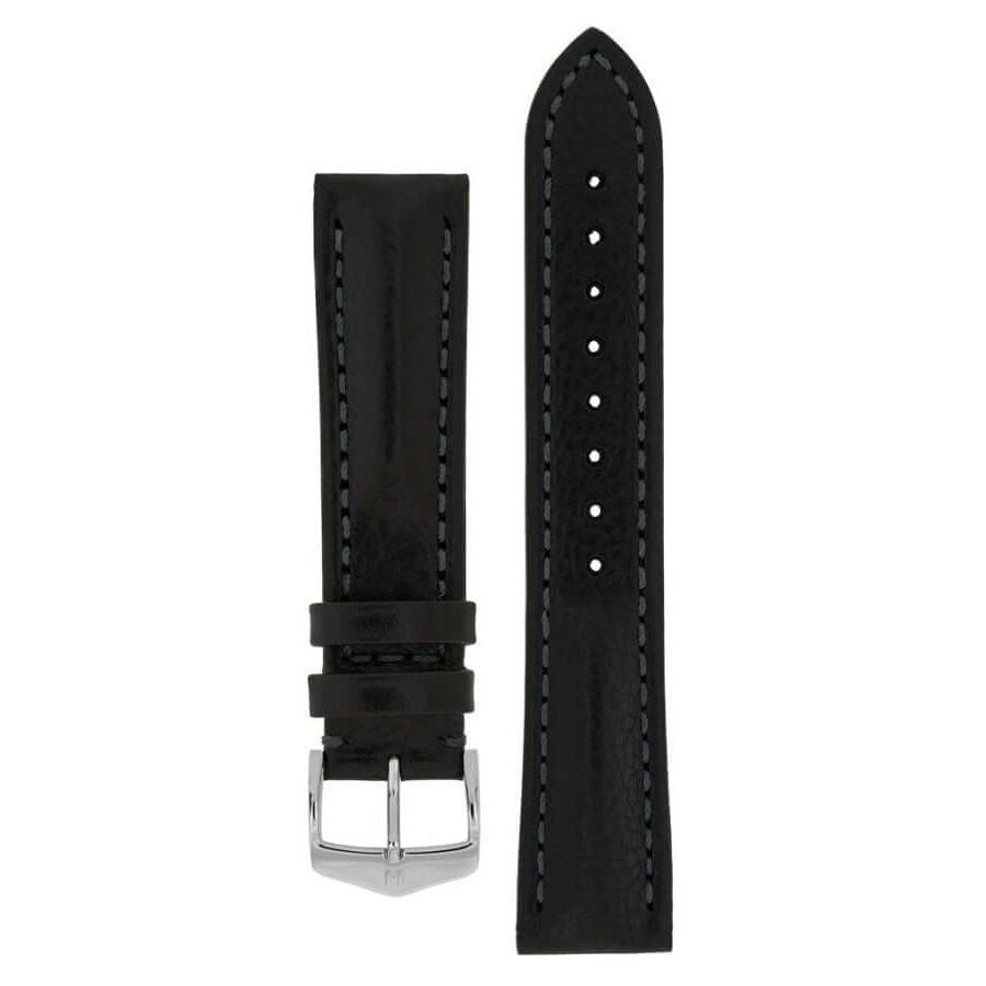 Hirsch Lucca musta kellon ranneke 04902050