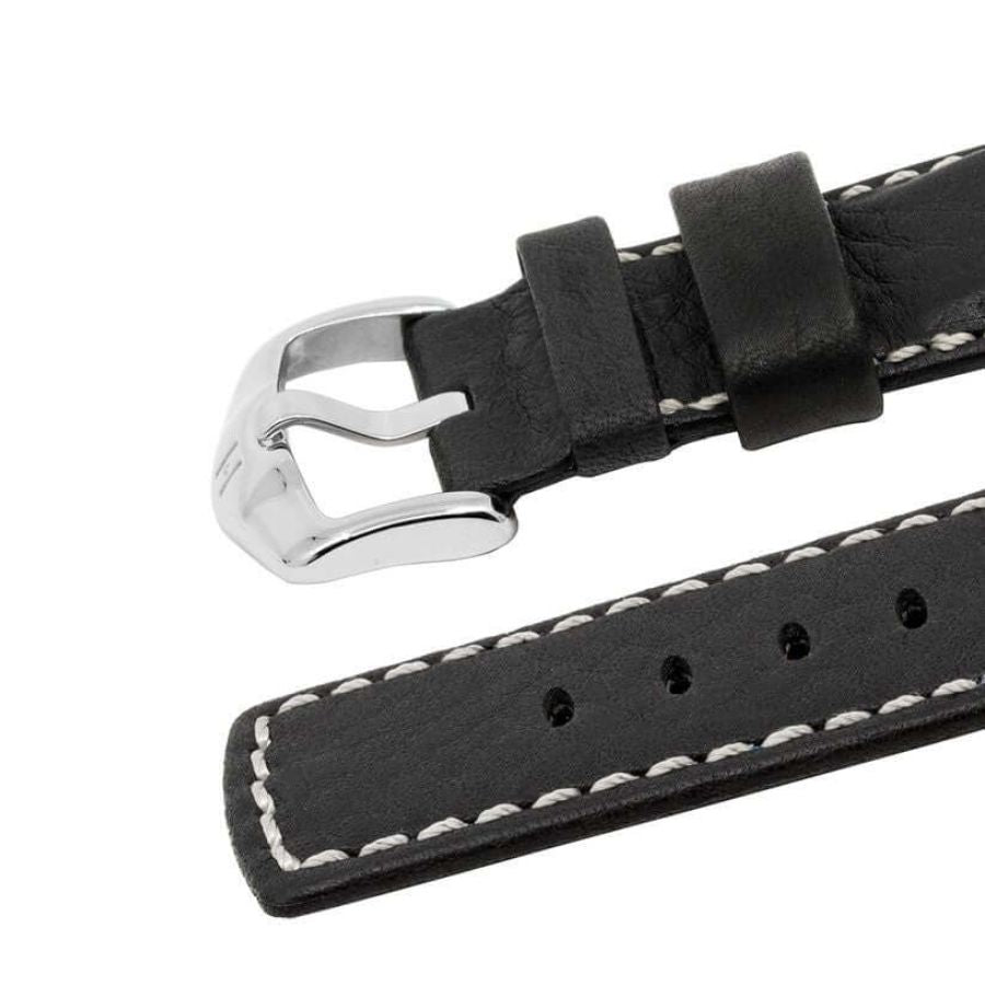 Hirsch Mariner musta kellon ranneke