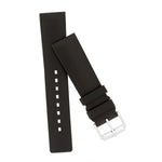 Hirsch Pure Caoutchouc musta kellon ranneke