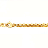 14k Kultainen papuranneketju 12g - 19 cm