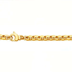 14k Kultainen papuranneketju 7g - 19 cm