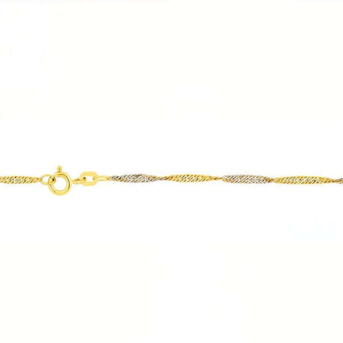 kaksivärinen singaporeketju 45cm