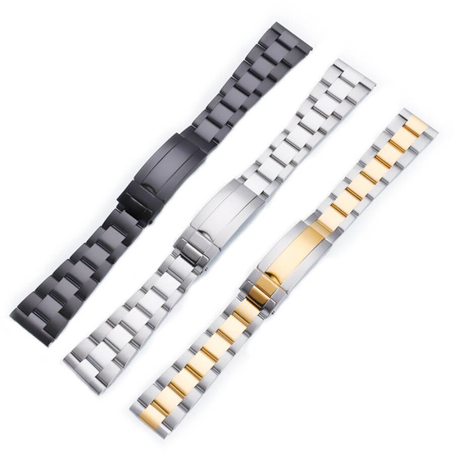 Karu teräksinen Metalliranneke Premium