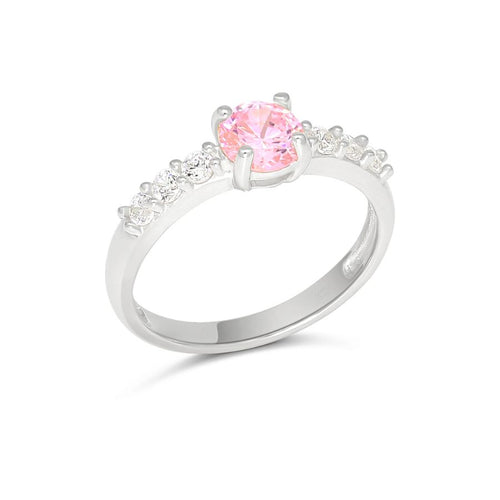Kastesormus Pinkillä Zirkonilla SBR-8133Zpink