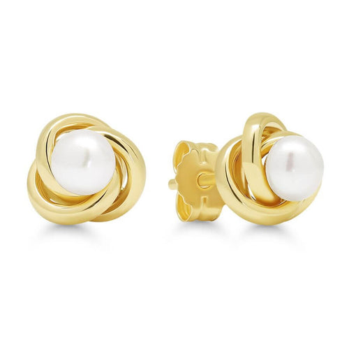 Keltakultaiset Helmi Korvakorut LME-0392P