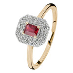 Kohinoor Rubiini Timanttisormus 033-9843R