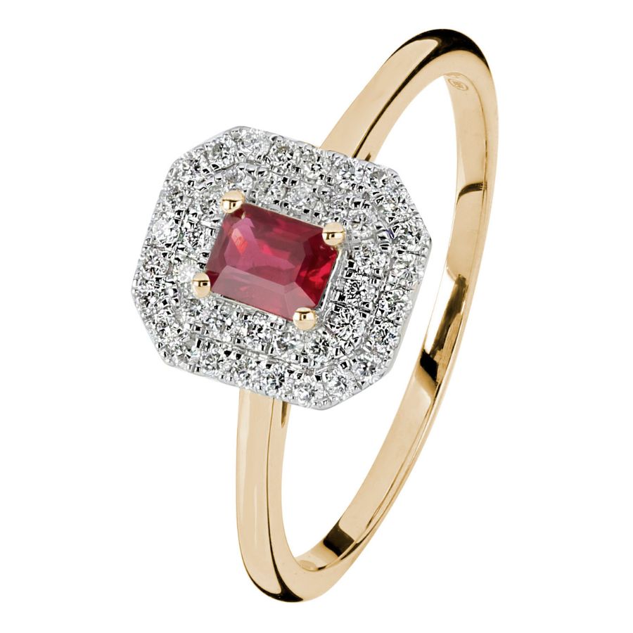 Kohinoor Rubiini Timanttisormus 033-9843R