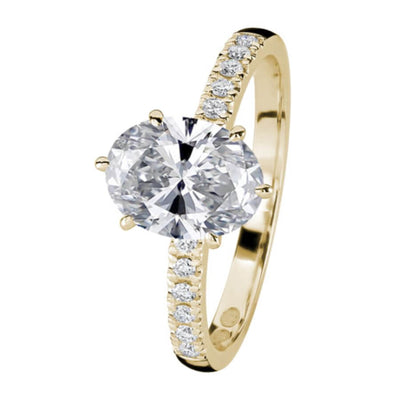 Kohinoor Theia Ovaali Timanttisormus 033-461K-212L