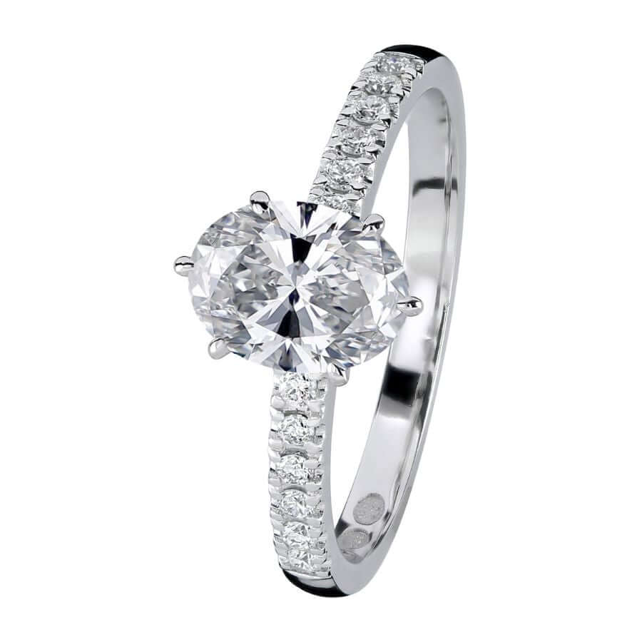 Kohinoor Theia Ovaali Timanttisormus 033-461-112L