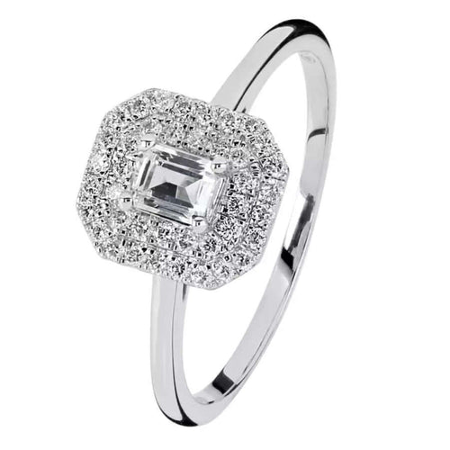 Kohinoor Valkotopaasi Timanttisormus 033-9843VT