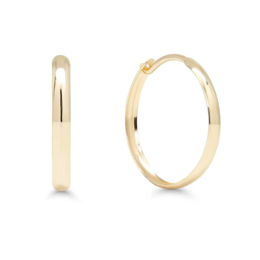 Korutuote Kultaiset korvarenkaat (12 mm) 1215KK