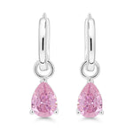 Hopeakorvarenkaat riipuksella E-24483Zpink