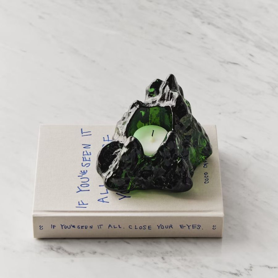 Kosta Boda The Rock Votive Emerald Green 7062422