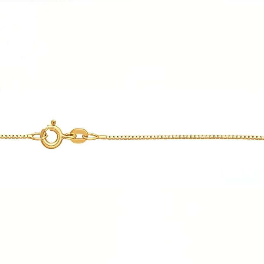 14k Kultainen kaulaketju 1 g-50 cm