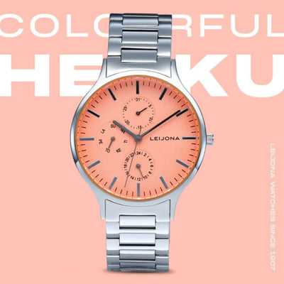 Leijona Hehku Peach Naisten Rannekello 5172-4705