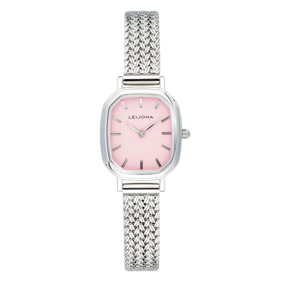 Leijona Classic Lumo Pink & Steel Rannekello 5172-4784