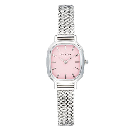 Leijona Classic Lumo Pink & Steel Rannekello 5172-4784