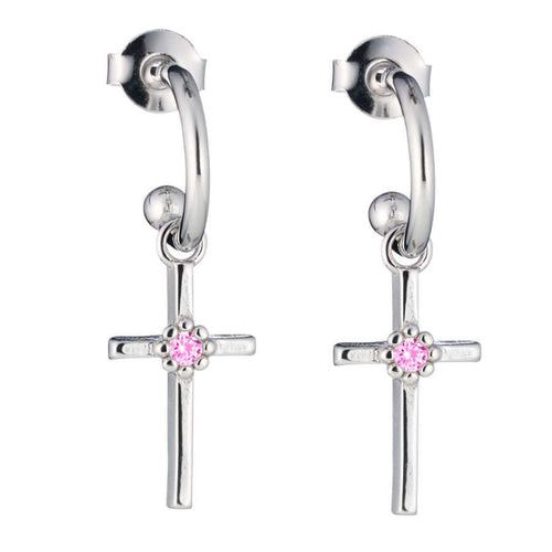 Lumoava Daisy Pinkki Risti Korvakorut L54268150000