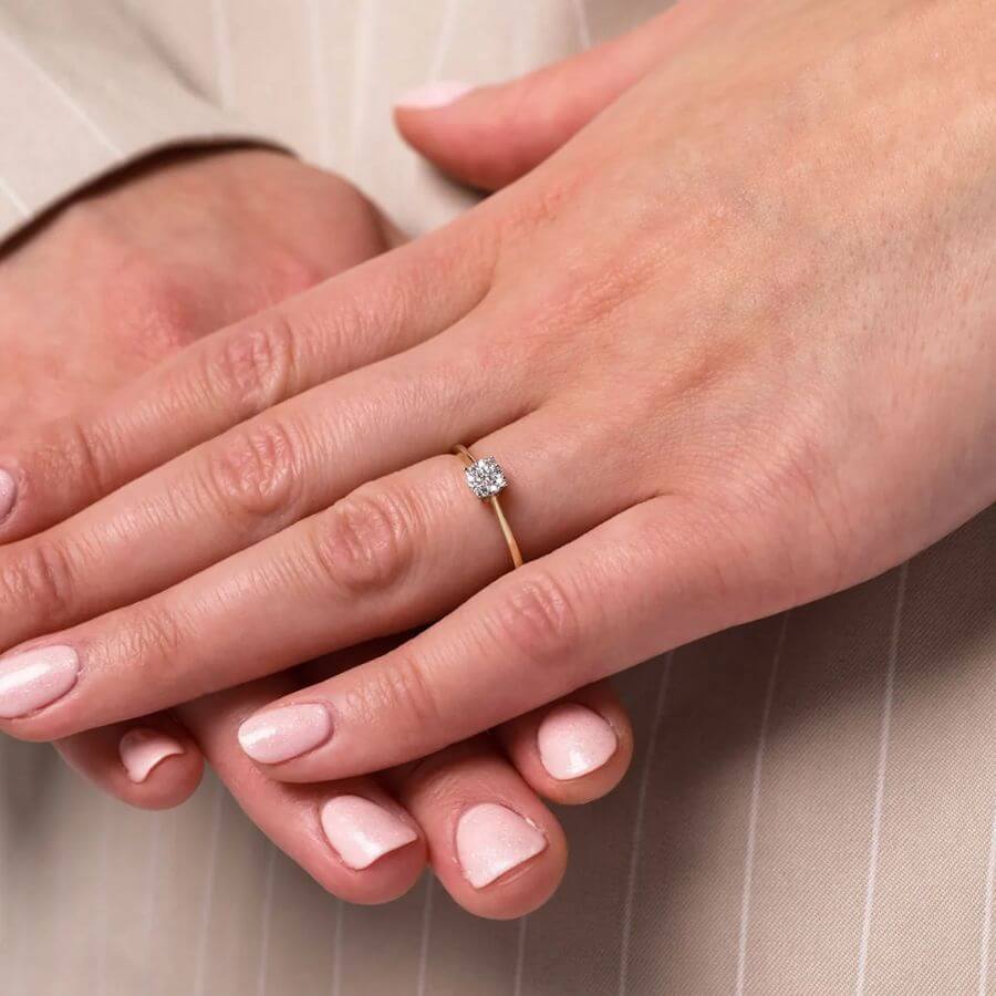 Lykken Elegance Halo Timanttisormus 54227