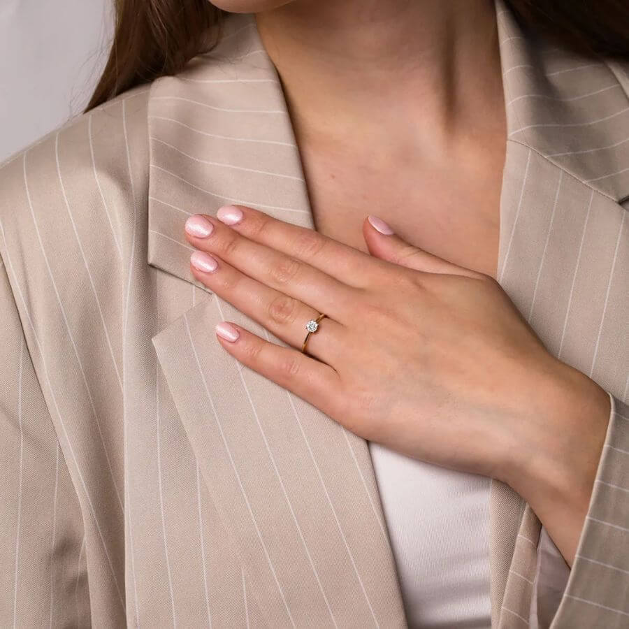 Lykken Elegance Halo Timanttisormus 54227