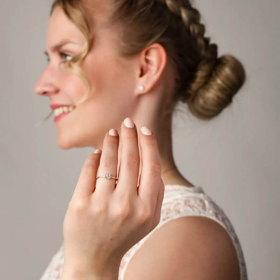 Lykken Elegance Halo Timanttisormus 54227