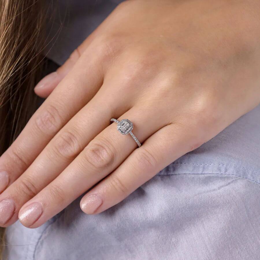 Lykken Elegance Halo Timanttisormus 58627