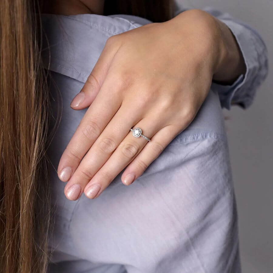 Lykken Elegance Halo Timanttisormus 58627
