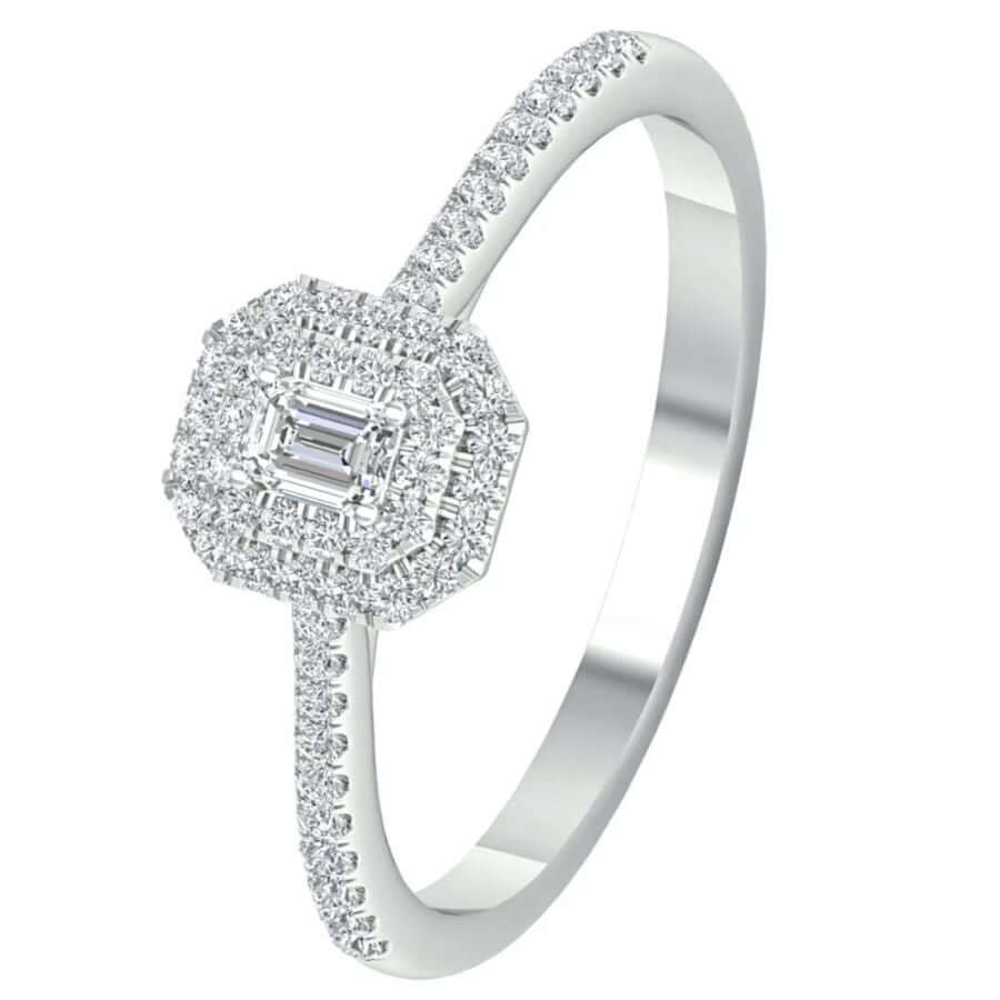 Lykken Elegance Halo Timanttisormus 58627