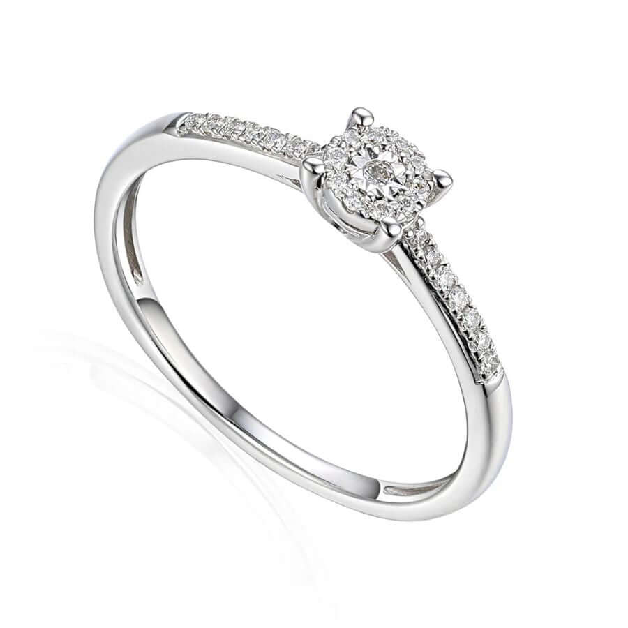 Lykken Elegance Sivukivellinen Timanttisormus 69031