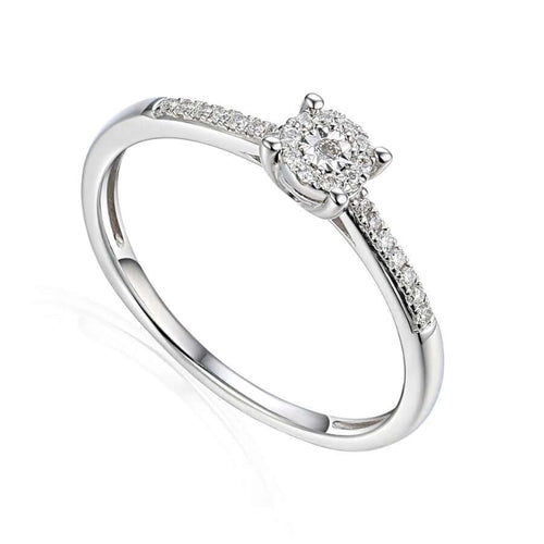 Lykken Elegance Sivukivellinen Timanttisormus 69031