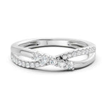Lykken Elegance crossover timanttisormus 74804