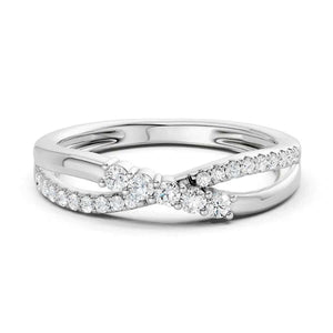 Lykken Elegance crossover timanttisormus 74804
