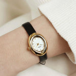 Mockberg Belle Oval Leather Rannekello MB1414