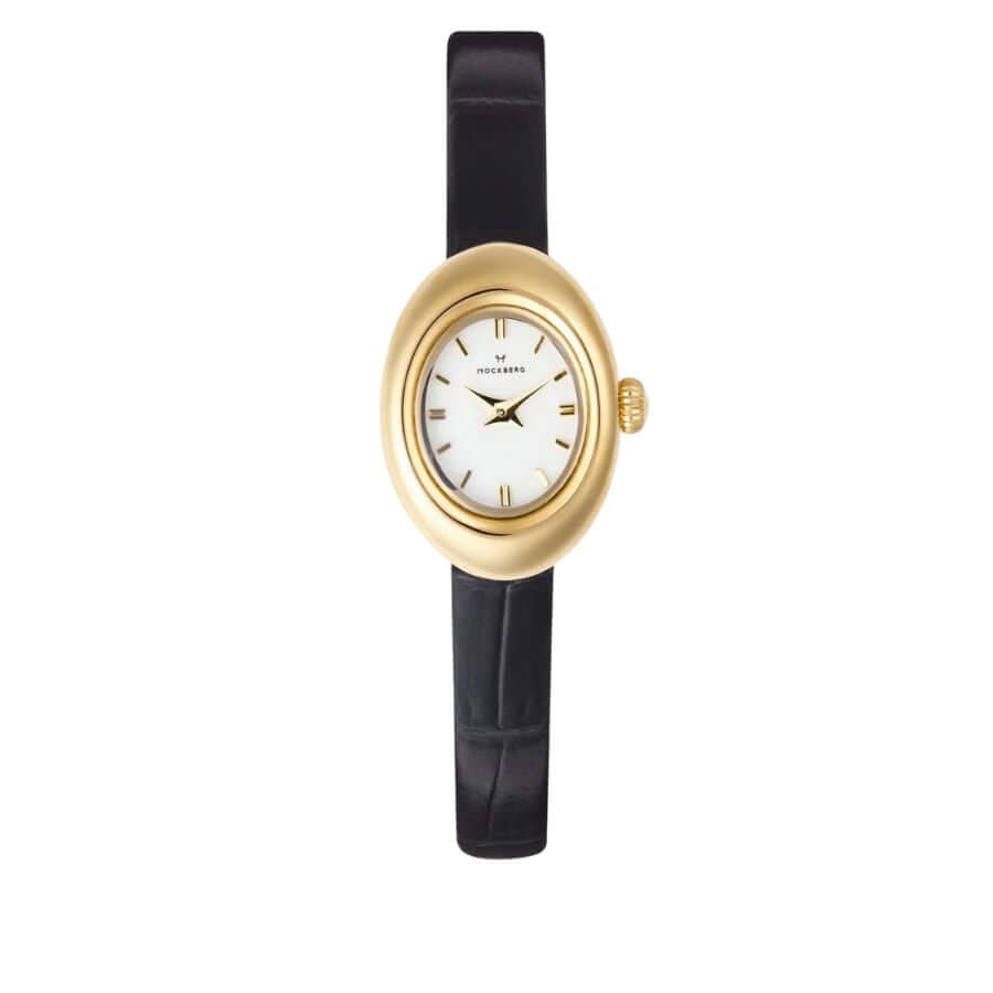 Mockberg Belle Oval Leather Rannekello MB1412