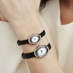 Mockberg Belle Oval Leather Rannekello mb1413